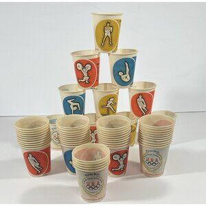 USA Olympic Team 1980 Dixie Minute Maid Juice Cups Set Of 55 Sports Summer Games